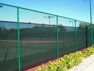 Tennis Court Chain Link Fence Install Bracebridge Ontario