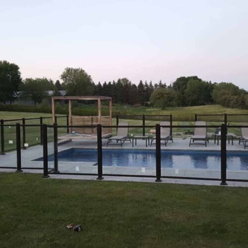Pool Enclosure Aluminum Framed Glass Install in Toronto