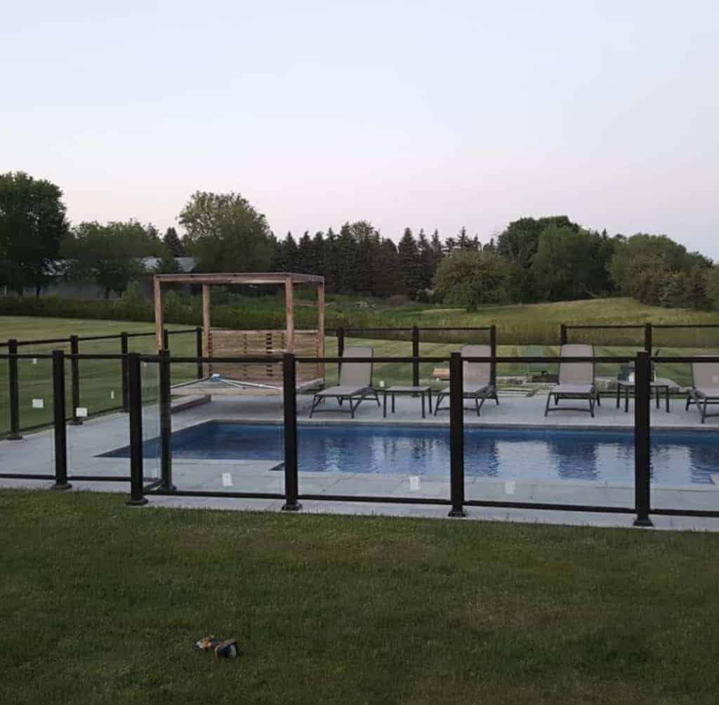 Pool Enclosure Aluminum Framed Glass Install in Toronto