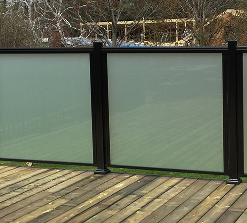 Aluminum Framed Glass Railings